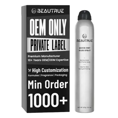 Wholesale Fast Dry Hairspray Flexible Hold Thermal Spray Lightweight Instant Control Multiuse Finishing for All Hair Types