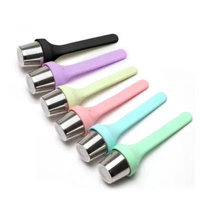 Customizable Eco-Friendly Portable Stainless Steel Tea Infuser Set Extra Fine Mesh Tea Cup Filter Foldable Strainer Silicone