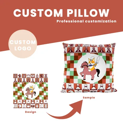 OEM Custom High Quality Cartoon Soft Plush Pillow Bedroom Decoration Holiday Gift