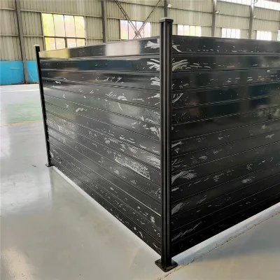DIY Customized Modern Residential Garden Style Metal Aluminum Slat Fence Panel