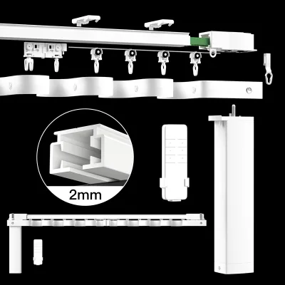 Heavy Duty Motorized Curved Curtain Track s Fold Curtain Motor and Track