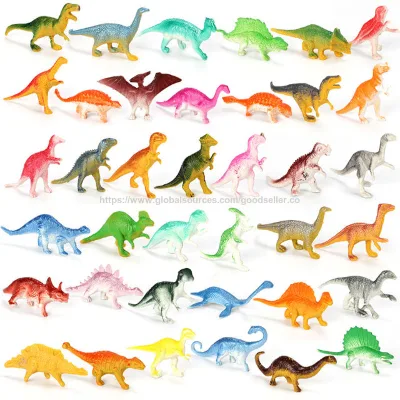 Wholesale Mini 39pcs Dinosaur plastic toy model simulation dinosaur animal toys