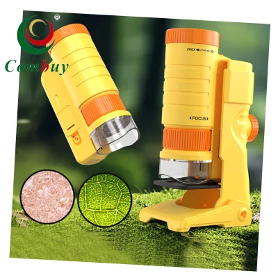 Adjustable Science Student Handheld Kids Pocket Microscope Toy