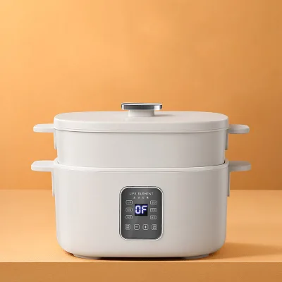 Electric Food Warmer Electric Skillet Electric Multi Cooker Food Steamer Hot Pot with Nonstick Material