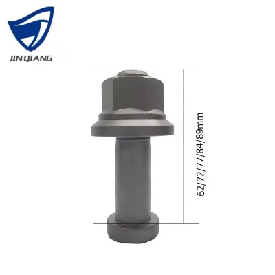High Strength Wheel Bolts 10.9/12.9 Grey Phosphate Truck Rear Hub Bolts and Nuts for Mercedes Truck