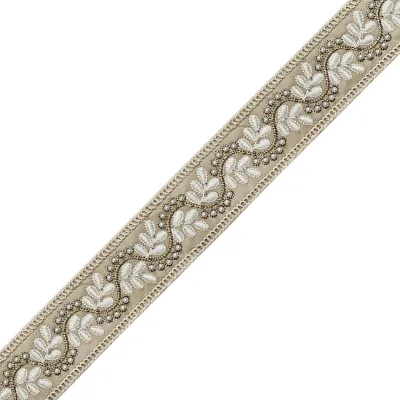 Strength Flower Pearl Lace Trim Ribbon Sofa Decorative Edge American Lace Fabric Flower Pattern