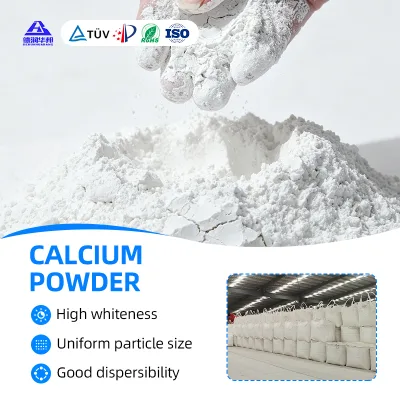 High Purity CaCO3 97% Powder ISO9001 ISO14001 Certified Paper Filler PVC Pipe Profile Calcium Carbonate Powder