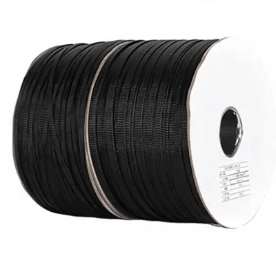 2mm-50mm Wide PET Expandable Braided Cable Sleeve Fire Resistant Flexible Mesh Wire Loom Tubing 220V Rated -50C~+150C for
