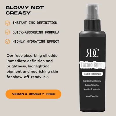 Custom Logo Natural Formula Pain Relieve Anti Itching Tattoo Skin Soothing Piercing After Care Spray