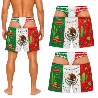 Christmas Holiday Collection High 3D Print Beach Shorts Drawstring Casual Vacation Topsummer New Arrivals Distinctive