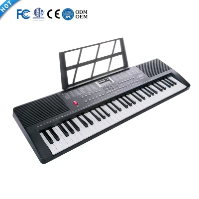 Best Quality Portable Lightweight Plastic Electronic Keyboard Built-In Speaker USB Recorder Piano Synthesizer Functions for Sale