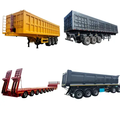High-Quality 3 -10 Axle Loader Transport Semi Trailer Heavy-Duty Hydraulic Lowbed Truck Trailer for Sale