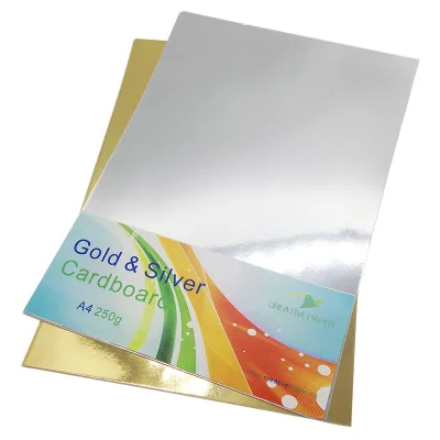 A4 250g Glod and Silver Cardboard Card Paper
