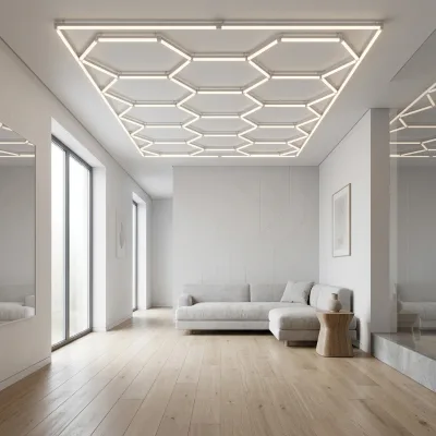 Modern Hexagon Wall Lights Honeycomb LED Sconce Lamps Adjustable Design for Indoor Home Hallway Entryway Living Room Office