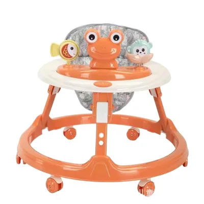 Factory High Quality Kids Learn to Walk Cartoon Walking Toy Chair Musical Baby Walker With Stopper for Children