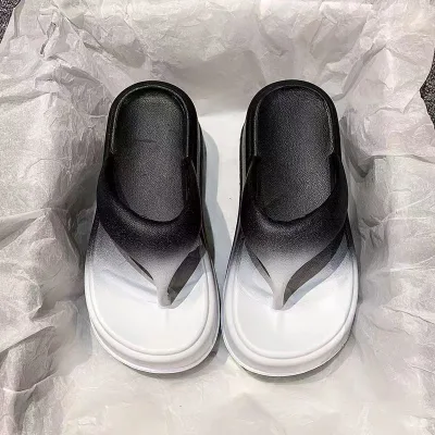 Women Summer Cloud Slides Pillow Sandals Thong Flat Flip-flops Slippers Anti-slip Bathroom Slides