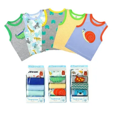 Choice Factory's Summer Collection European American Style Wholesale Exported Children's Clothing Men's Women's Sleeveless Baby