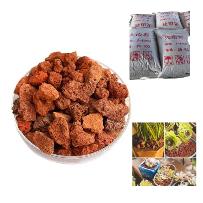 Minerals Red Beauty Barbecue Crushed Large Volcanic Landscape Rocks for Sale Pumice Volcanic Rock lava Stone Price Volcanic Rock