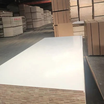 Best Quality 1220*2440*18mm Wood Grain Melamine Faced Fir Block Board for Burma Market