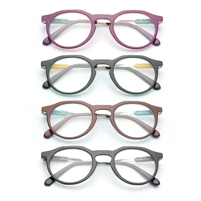 Custom Reading Glasses Classic Square Frames PC Frame Plastic Spring Hinge Reading Glasses