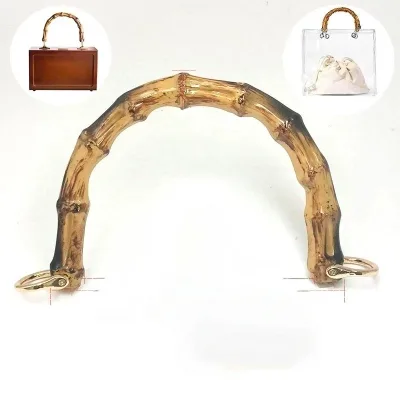 Bamboo Handle DIY Manual Bag Material Round Bamboo Circle Ring for Handbag Handle