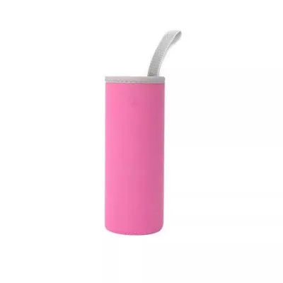 Universal Insulated Polyester Cup Sleeve with Handle Heat-Resistant Anti-Scald Anti-Fall Glass Water Cup Protector Base
