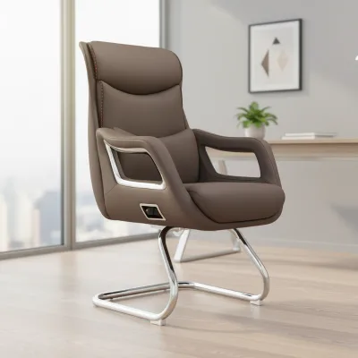 High End Leather Office Chair Skin Friendly PU Material BIFMA Passed Executive Seating for CEO Manager
