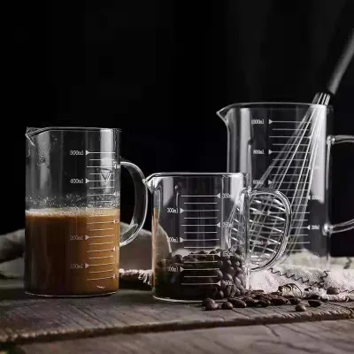 Laboratory Standard Low Form Borosilicate Beaker 350ml Glass Beaker Glass Measuring Cup Beakers