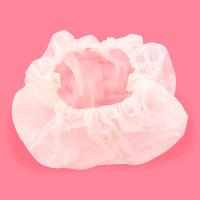 Biodegradable Eco-Friendly Reusable Waterproof Shower Cap-PLA+PBAT Cornstarch Made Thickened Elastic Bath Cap