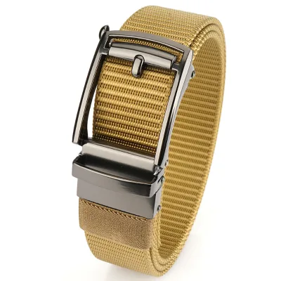 Brown Belt Durable Tactical Belt Rigger Wear-resistant Nylon Web Work Tactical Belt with Quick Release Heavy Duty Buckle