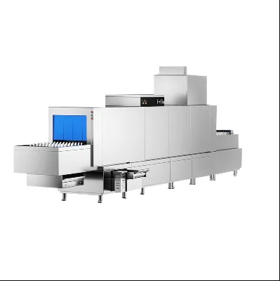 XY Commercial Conveyor-Type Dishwasher High Capacity Continuous Cleaning System Stainless Steel 304 Adjustable Sterilization