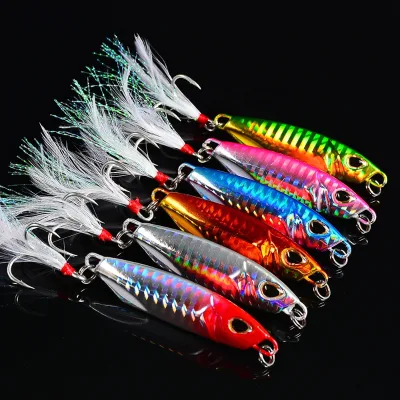 Iron plate lead fishing lure far-throwing metal lures fish bait biomimetic sinking water iron plate fake bait