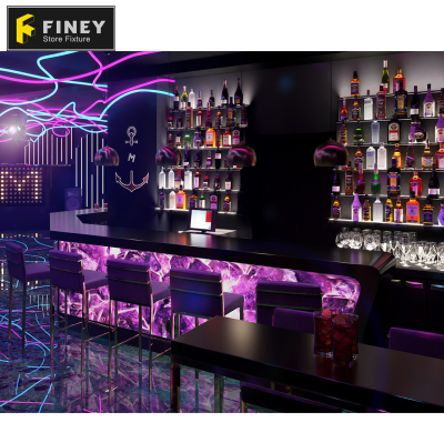 Modern Night Club Interior Design Night Club Sectional Sofas and Lights Show for Night Club