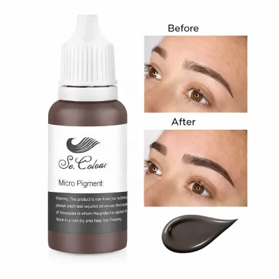 Secolour PMU Pigment Hybrid Liquid Cosmetic Tattoo Ink Organic Color Paste Eyebrow Tattoo Pigments Light Brow