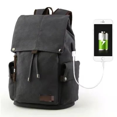 Anti Theft School Leisure Backpack Man Hiking Travel Bag Vintage Canvas Backpack Brand Travel Canvas Backpack
