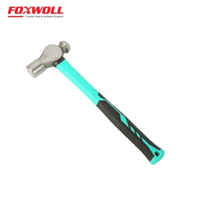 1lb/1.5lb/2lb Blue Rubber Grip Ball Peen Hammer Carbon Steel Ergonomic Rubber Handle
