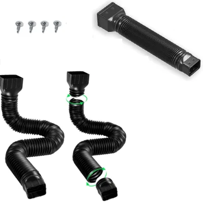 1 Pc Pack Garden Rainwater Diversion Pipe, Flexible Drain Downspout Extenders