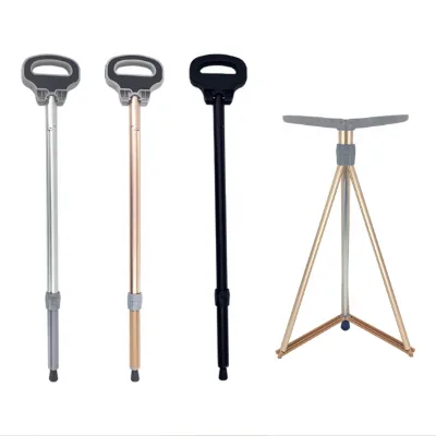 Hot Selling Sale Medical for Outdoor Travel for Walking Aluminum Adjustable Arm Crutch  Foldable Crutches
