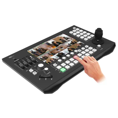 Live Streaming, 10.1 Inch HD Screen Broadcast hdmi Portable 8 Channel Video Switcher Obs hd Video Seamless Switcher