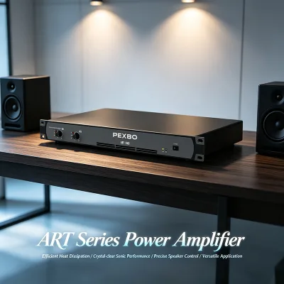 Efficient Heat Dissipation Professional Amplifier ART-4350 High Fidelity Power Amp for Amusement Park Broadcast Audio System