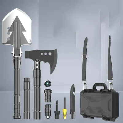 Outdoor Tactical Shovel-Axe-Hammer Set Camping Survival Vehicle-Mounted Industrial Grade Manganese Steel Multi-Function Shovel