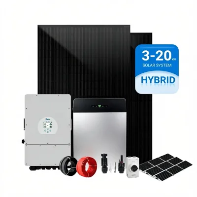 10KW Complete Solar System for Home Farm Use Solar Power System 6 kw Roof Mounted Solar System Hybrid Complete with DEYE Solis