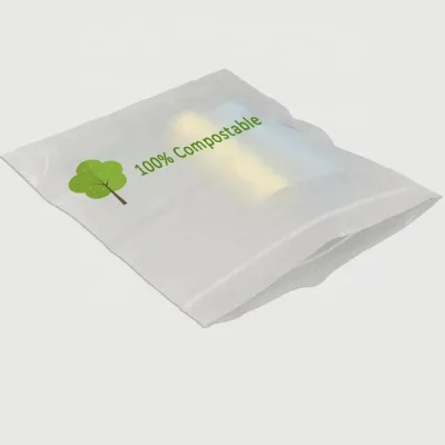 100% Biodegradable and Compostable PLA & Corn Starch Ziplock Food Storage/Freezer Bag for Packaging