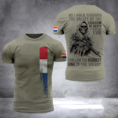 Wholesale 100% Polyester Short Sleeves Plain Men White Tshirt Flag in France