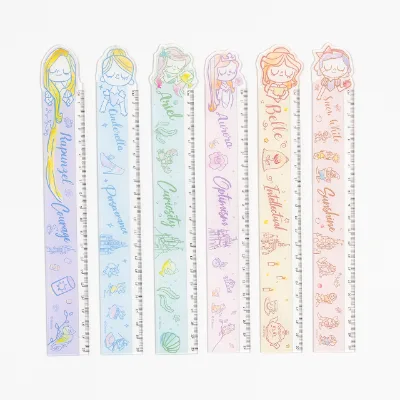 Good End Price Cute Learning Stationery Accessories Acrylic Cartoon Shaped Straight Ruler