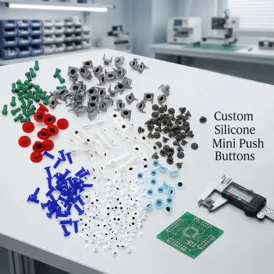 Silicone Mini Push Buttons Built in Rubber Reset Buttons Switch Momentary Led Push Button Switch Silicon