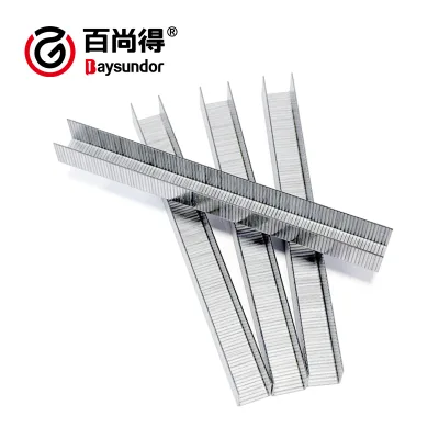 Baysundor Customized ODM/OEM Crown U Staples Furniture Upholstery 20GA Electro Galvanized Q235 Steel Staple Barbed Shank 3-Year
