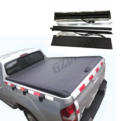 4X4 Accessoires Car Exterior Aluminum Black Roll Tonneau Cover for FORD RANGER T6 2012+