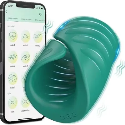BlueRabbit APP Control Men's Sex Toys Masturbation Delay Trainer Vibrator Real Touch Feeling for Sexual Training Pleasure
