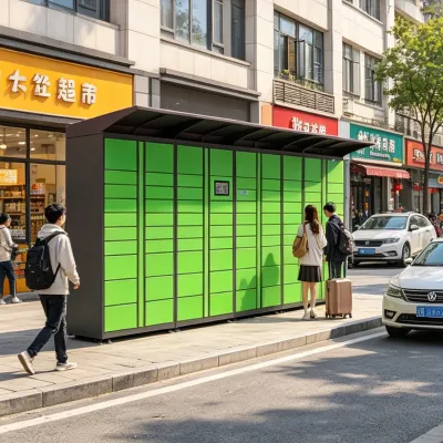 Smart Employee bar Code Locker Supermarket Outdoor Delivery Express Smart Package Delivery Locker